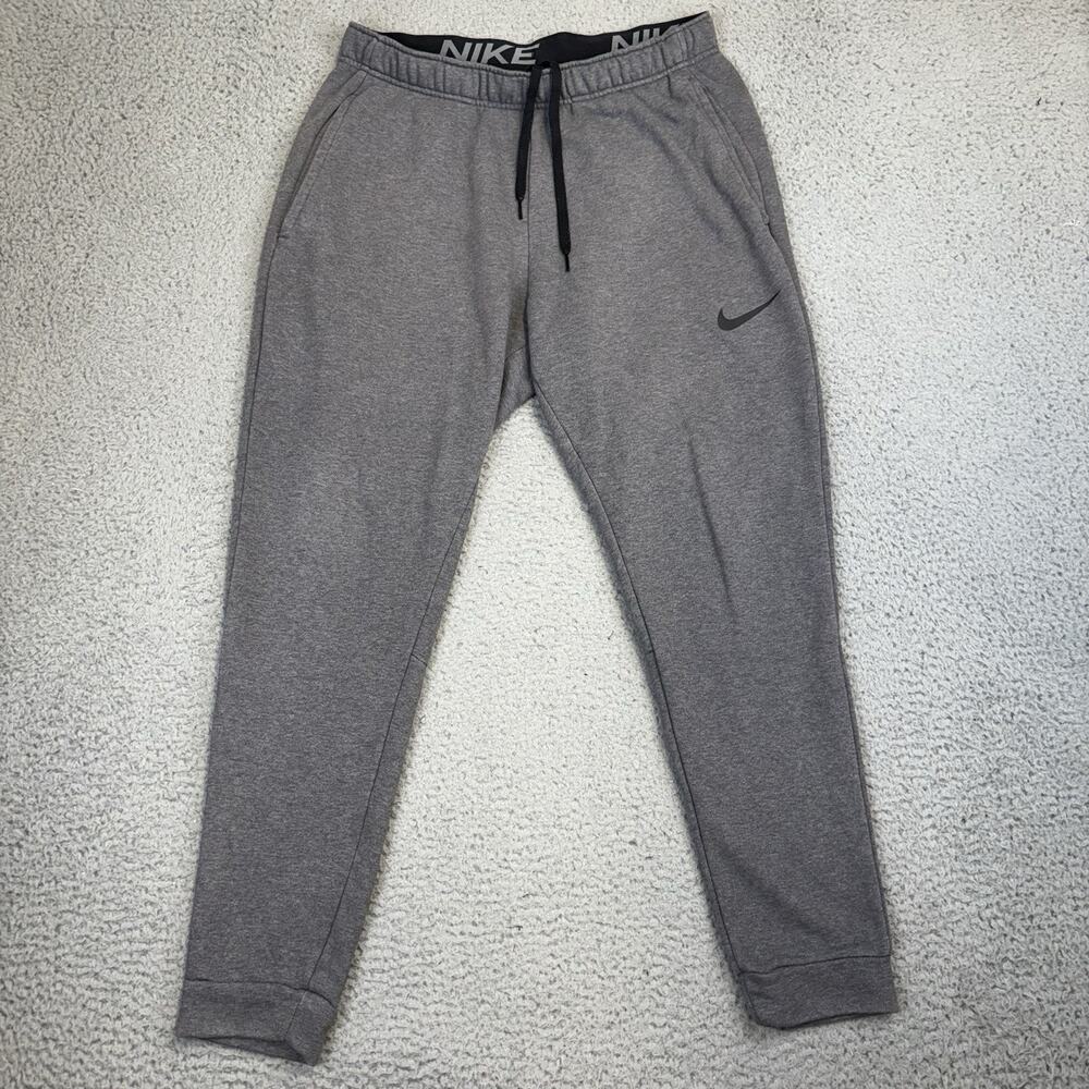 Nike Joggers Men’s Large Dri-Fit Fleece Tapered Training Pants Jogger Sweatpants